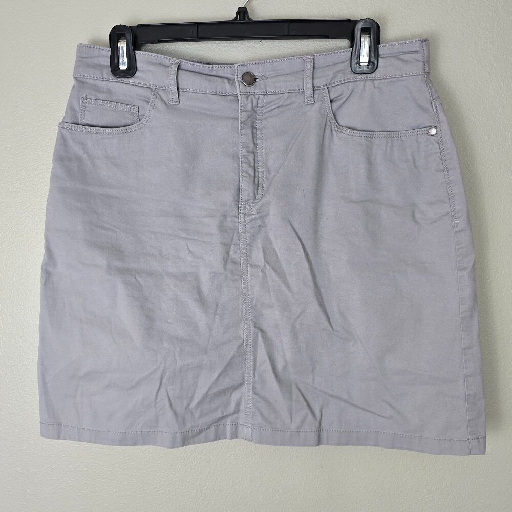 Croft & Barrow Blue Grey Skort